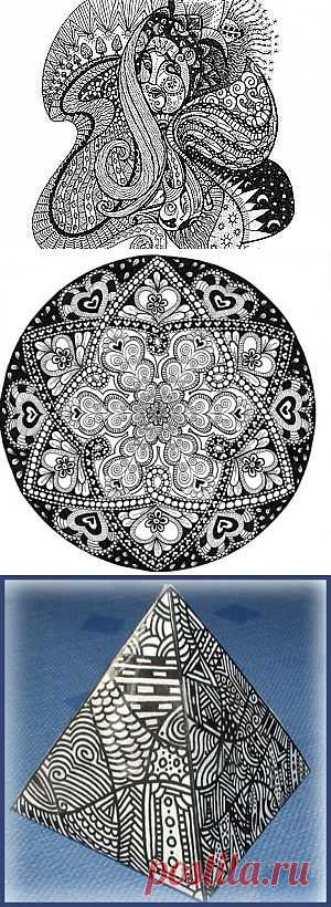 Zentangle - оригинальное рукоделие. Интригует? - Ярмарка Мастеров - ручная работа, handmade