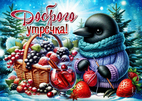 Заботливейшая гиф-открытка, доброго утречка