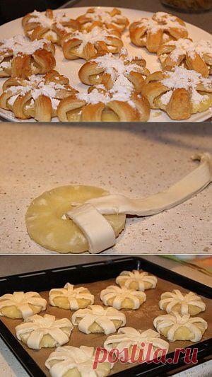десерт ананасы в тесте, пирожные ананасы в слоеном тесте | Проблем нет Дом, семья, здоровье, бизнес, красота, мода и стиль, кулинарные рецепты, народная медицина, праздники, полезные советы