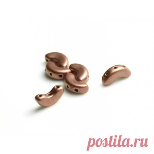 Arcos ®par Puca бусины,5х10мм, Медный Золотой Матовый