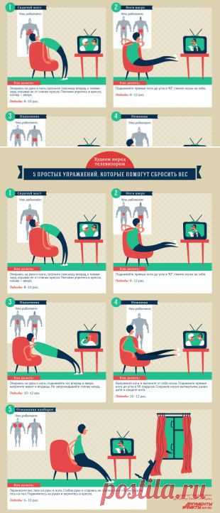 Худеем перед телевизором. 5 упражнений, которые помогут сбросить вес | Секреты красоты | Здоровье | Аргументы и Факты