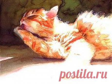 Кошки в искусстве. Акварельные коты художника Alex Carter | Журнал Ярмарки Мастеров Кошки в искусстве. Акварельные коты художника Alex Carter: – Журнал Ярмарки Мастеров о рукоделии, творчестве, дизайне. ✓Читай! ✓Узнавай! ✓Делись!