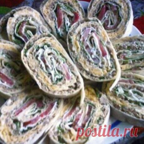 Закуски с лавашом