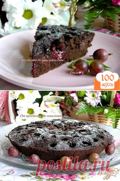 Шоколадный манник с крыжовником и вишней (в мульти) - пошаговый рецепт с фото. Как приготовить.
