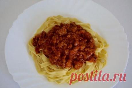 Home food: Паста Болоньезе с сельдереем и сливками