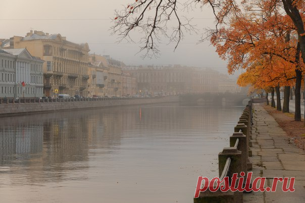 Осенняя Фонтанка. Санкт-Петербург, Россия. Автор фото – Эдуард Гордеев: nat-geo.ru/photo/user/116944/