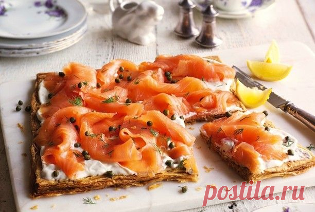 Пирог с копченым лососем | Десерт и выпечка | Рецепты | Рецепты Вкусно и Полезно