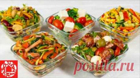 5 САЛАТОВ БЕЗ МАЙОНЕЗА на Праздничный Стол. 🥗😍👍 Быстрые и Вкусные салаты на Новый год 2025 🎅🎄🥂