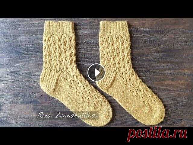 Ажурные носки спицами (мужские) #spears_socks ("Копья") Вяжем ажурные носки на примере размера 42-43 Ссылка на схему в телеграме: Тайм-коды: 00:00:00 - вступительное слово ...