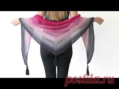 THIS IS ME SHAWL - FREE CROCHET PATTERN (TRIANGLE SCARF)