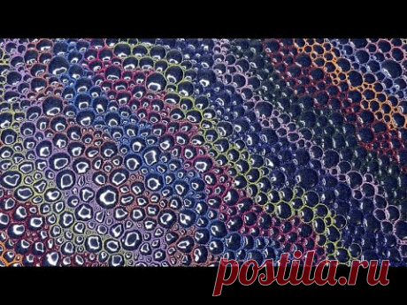Не могу устоять перед таким 3Д эффектом! Стежка на свободном ходу машинки. Quilting