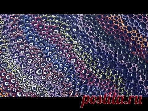 Не могу устоять перед таким 3Д эффектом! Стежка на свободном ходу машинки. Quilting