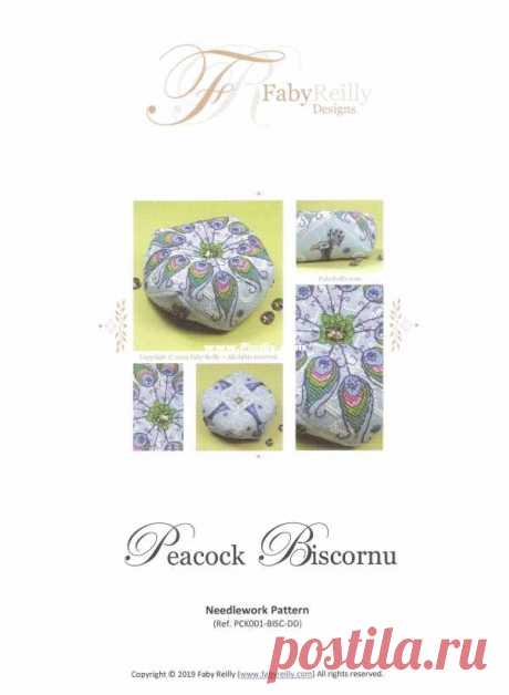 Faby Reilly PCK001-BISC-DD - Павлин Бискорну-Вышивка крестом Связь / Загрузка (Не удается опубликовать только в новой теме) -Настежка крестом Сканированные рисунки-PinDIY.com