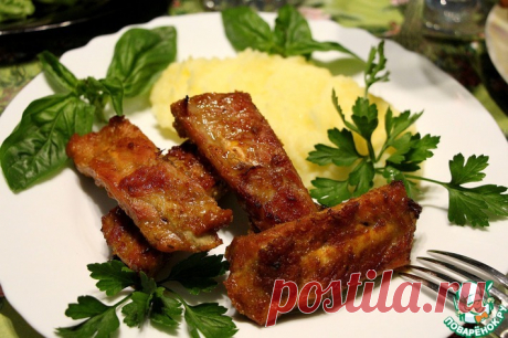 Свиные рёбрышки в медово-апельсиновом маринаде Кулинарный рецепт