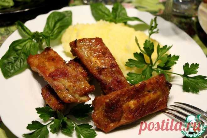 Свиные рёбрышки в медово-апельсиновом маринаде Кулинарный рецепт