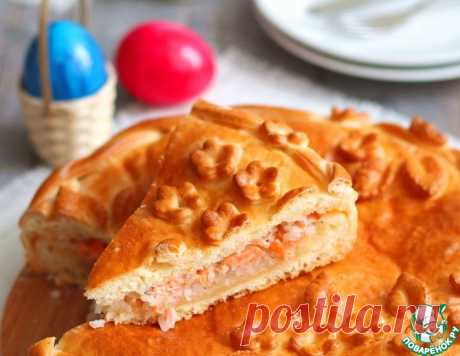 Пирог с семгой на желтках – кулинарный рецепт