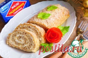 Рыбный рулет с яичной начинкой - кулинарный рецепт