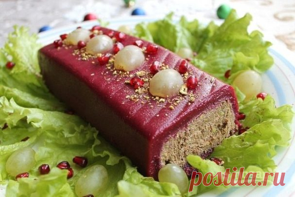 Рулет из печени в клюквенном муссе - пошаговый рецепт с фото на Повар.ру