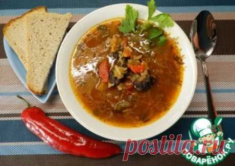 Постный рассольник с грибами и рисом - кулинарный рецепт