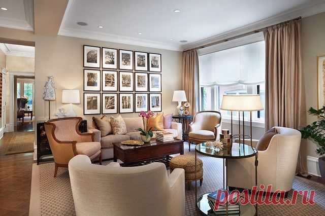 Стильно и просто: стена, оформленная фотографиями - Ремонт и дизайн