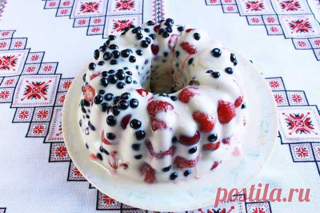 Рецепт ягодного торта "3-4" без выпечки - foodandmood.com.ua