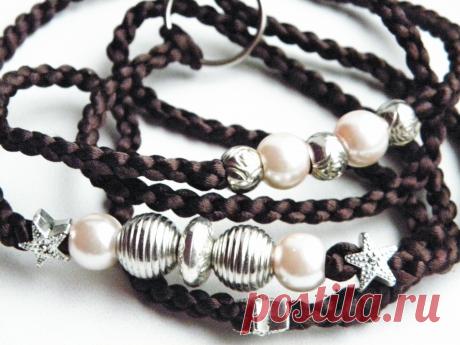 водилка 180грн черный шоколад с розовым жемчугом