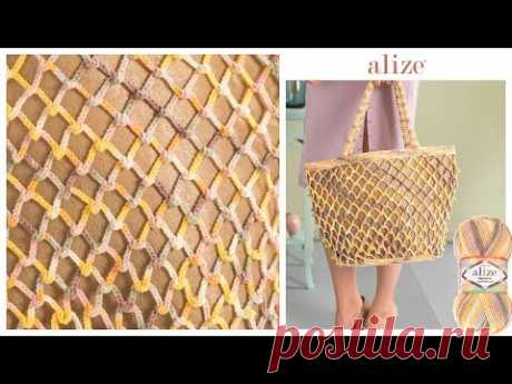 Tığ İşi Hafif ve Kullanışlı Çanta Yapımı - Light and Useful Crochet Bag Tutorial