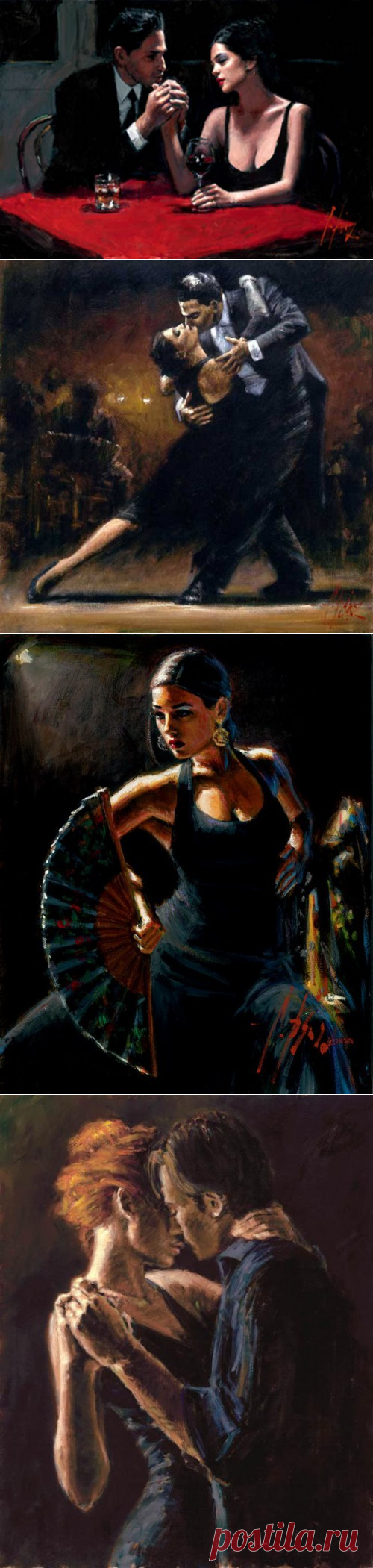 Художник Fabian Perez. Ярость танца