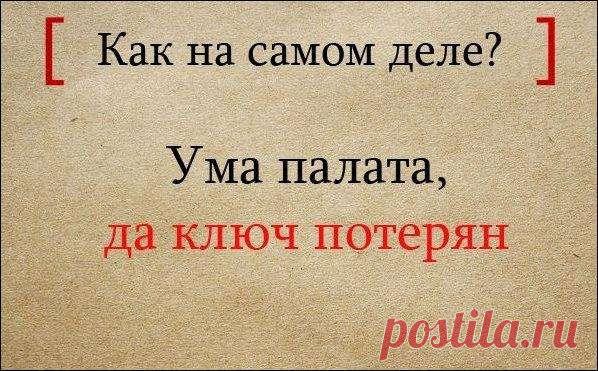 19 поговорок и пословиц в полном виде
