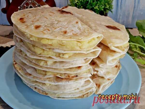 Кыстыбый с картошкой по-татарски