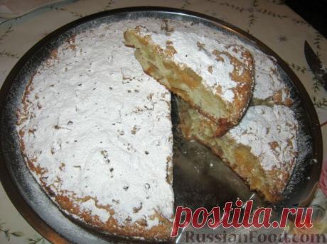 Рецепт: Простой пирог с яблоками на RussianFood.com