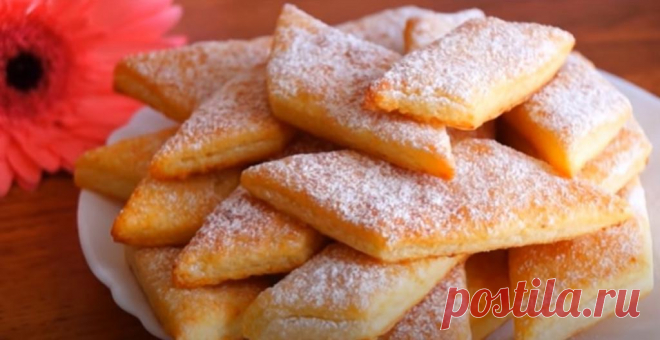 Очень вкусное печенье за считаные минуты: нужны творог, масло, мука и сахар. Готовлю практически ежедневно