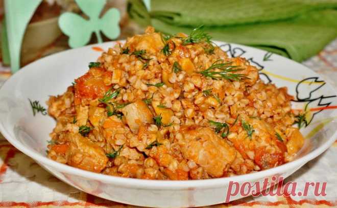 Гречка с мясом в мультиварке / Простые рецепты