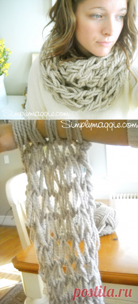 Arm Knitting Tutorial - How-To | SimplyMaggie.com