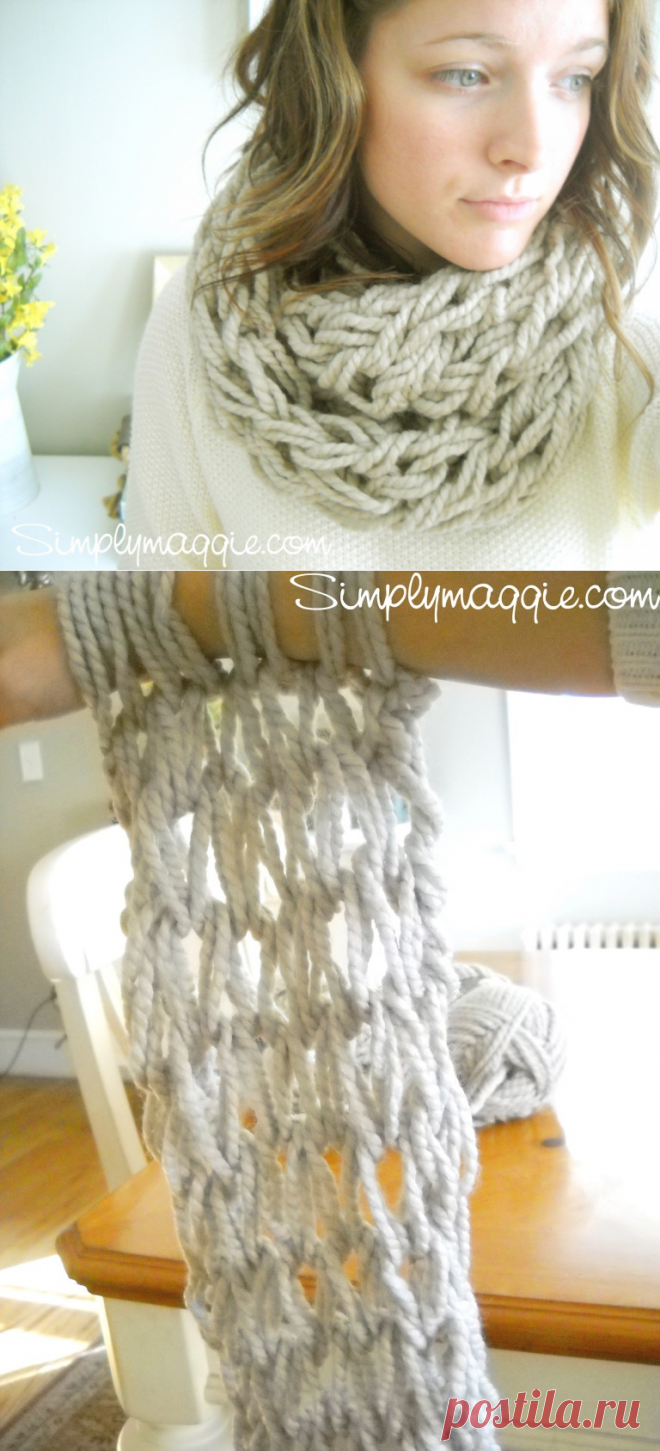Arm Knitting Tutorial - How-To | SimplyMaggie.com