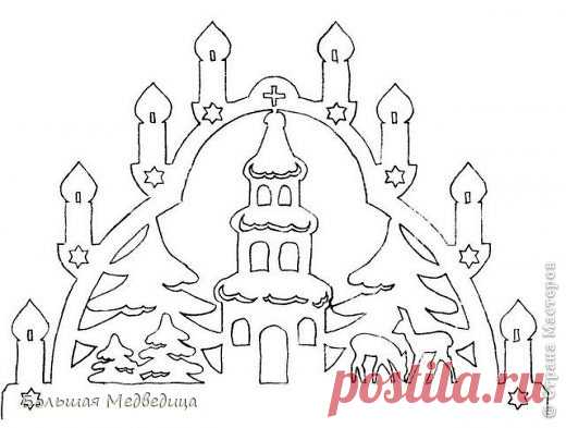 Вырезание - И снова украшаем окна к Новому году 2012-2013 » Поиск мастер классов, поделок своими руками и рукоделия на SearchMasterclass.Net
