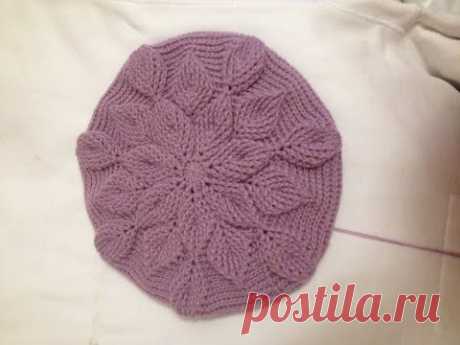 Берет "Весняне листя". Ч. 3.