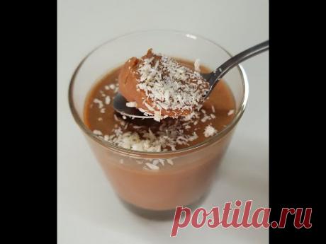 Полезный вкусный шоколадный десерт из кефира