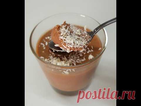 Полезный вкусный шоколадный десерт из кефира