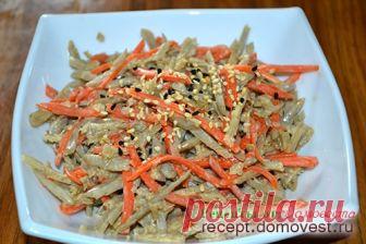 Японский салат из корня лопуха и моркови » Рецепты от Домовеста