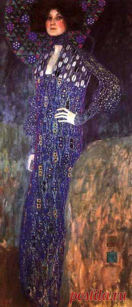 Густав Климт (Gustav Klimt; 1862-1918). Портрет Эмилии Флоге, 1902, Вена. / Удивительное искусство