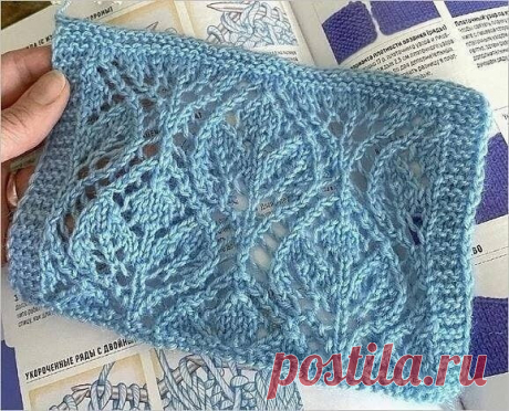 Узоры спицами, подборка Узор №1 (фото 1,2)&nbsp;Схема от boyko_knitРаппорт узора 18п х 28р19 петля схемы (выделена зеленым цветом), вяжется в конце ряда для симметрии при поворотном вязании.пустая клетка-нет петли.При поворотном вязании все четные ряды вяжем изнаночными.При круговом вязании-лицевыми.ВниманиеПри...