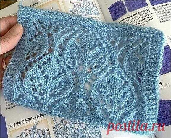 Узоры спицами, подборка Узор №1 (фото 1,2) Схема от boyko_knitРаппорт узора 18п х 28р19 петля схемы (выделена зеленым цветом), вяжется в конце ряда для симметрии при поворотном вязании.пустая клетка-нет петли.При поворотном вязании все четные ряды вяжем изнаночными.При круговом вязании-лицевыми.ВниманиеПри...