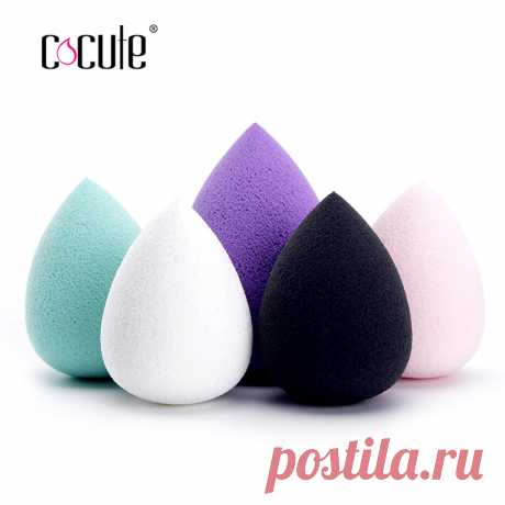 Оптовая 1 шт. Макияж Фонд Губка Макияж Косметические puff Безупречной Порошок Smooth Красоты Косметические составляют губки красоты инструменты купить на AliExpress