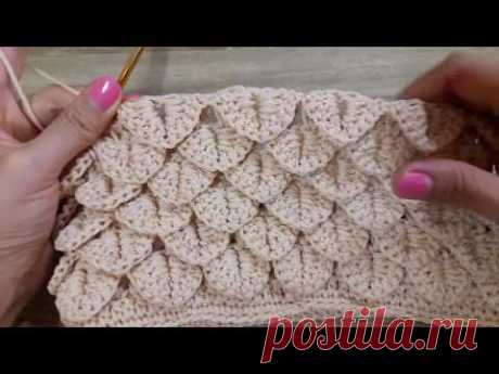 Shortcut Crocodile Stitch | Crochet Idea Full version coming soon - YouTube