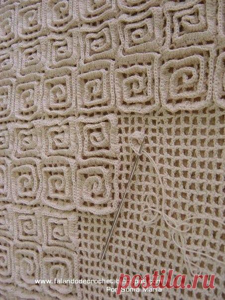 Как связать коврик крючком