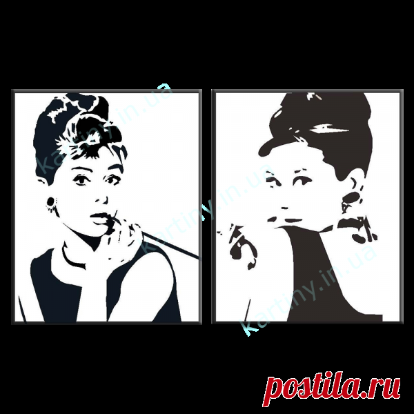 Модульная картина Одри Хепберн купить в Киеве, цена в Украине | Kartiny