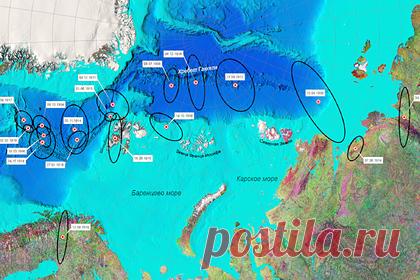 Российские исследователи составили сейсмологическую карту Арктики. Российские ученые составили карту эпицентров землетрясений, которые происходили на территории Арктики в начале 20 века. Об этом сообщается на сайте Федерального исследовательского центра комплексного изучения Арктики. Сейсмологическую карту Арктики составляли три российских исследовательских центра.