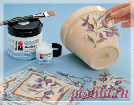 6 способов наклеивания салфеток. Декупаж. Урок № 1..