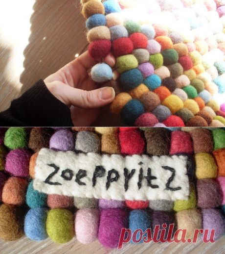 Коврик из фетровых бусин Zoeppritz / Унесенные фетром / ВТОРАЯ УЛИЦА